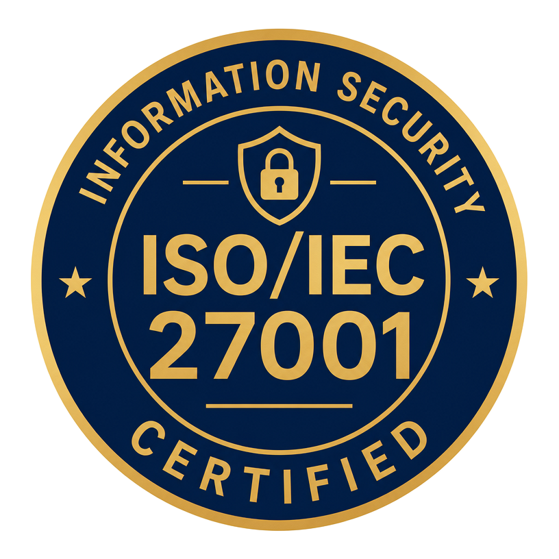 ISO/IEC 27001 certified